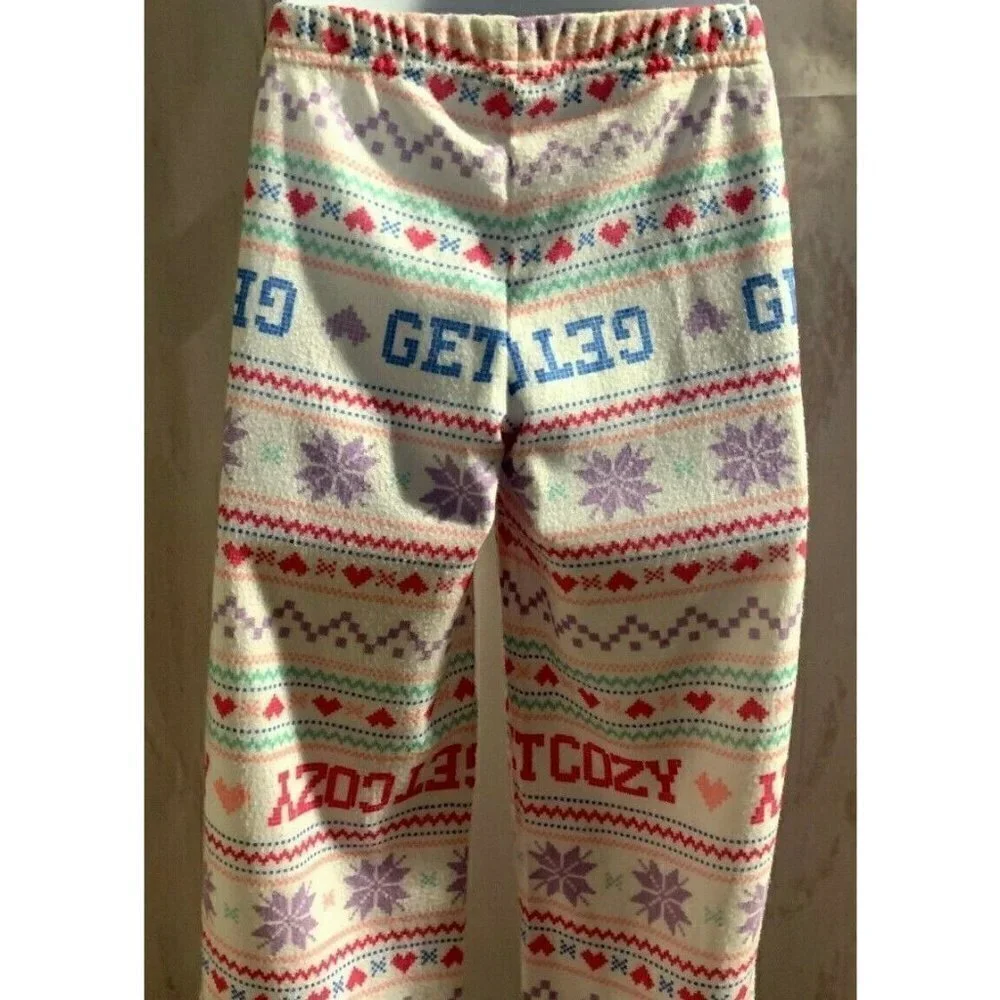 SO Girls Micro Fleece Pajama Pants Size 4 Multicolor